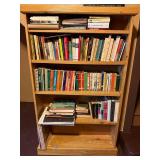 Lot of 2 Bookshelves Oak Finish, 5-Shelf Wooden Bookcase  *books NOT included