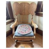 Rocking Chair - Oak Wood Arts & Crafts