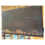 Dark Wood Narrow Bookcase with Arch Top - 5 Shelves