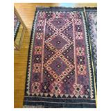 Kilim Rugs - Handwoven Geometric Diamond Motifs (Lot of 2)