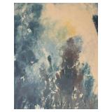 Impressionist Waterfront Landscape Painting - Signed Molder