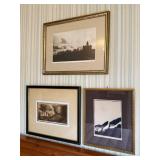 Framed Art Prints - Landscape & Castle Scenes (Lot of 3)