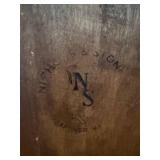 Antique Windsor-Style Wooden Rocking Chair - Spindle Back, Curved Crest Rail, Solid Wood