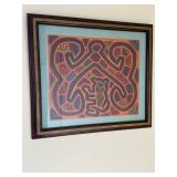 Framed Mola Textile (Cuna Indian)