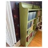 Pair of Green Painted Wood Bookcases -  *books NOT included