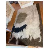 Vintage Shag Area Rug Made in Denmark by EGE Taepper
