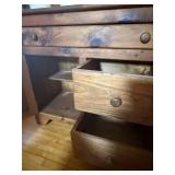 Amish Heritage Furniture Washstand with Towel Bar - Solid Wood, 5-Drawer & 1-Door