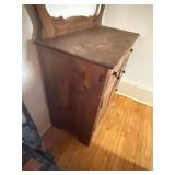 Amish Heritage Furniture Washstand with Towel Bar - Solid Wood, 5-Drawer & 1-Door