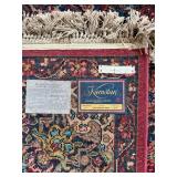 Karastan 10x14 Wool Rug Multicolor Panel Kirman  100% Worsted Wool Pile Design #17