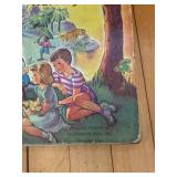 Large Teddy Bear, McLoughlin Bros. The Jolly Jump-Ups Favorite Nursery Stories - 1912 Vintage Children