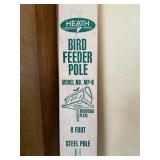 Heath MP-6 Bird Feeder Pole - 6 ft Steel Pole with Mounting Plate