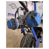 Zipr Gas-Powered Kick Scooter - Blue w Graffiti Deck