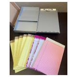 Small Notepads and Aluminum Form Holder