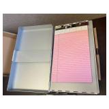 Small Notepads and Aluminum Form Holder
