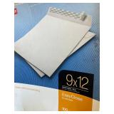 9 x 12 and 6 x 9 Envelopes