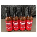 Bravado Spice Co Arbol Chili and Garlic Hot Sauce, 4 Bottles, 5 oz Each, Exp 03/2025