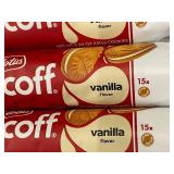 Lotus Biscoff Vanilla Flavor Sandwich Cookies - 6 Packs (Lot of 6)
