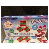 Cake Bites Christmas Cakebites - 4 Grab & Go Packs per Box (8 oz) - 4 Boxes