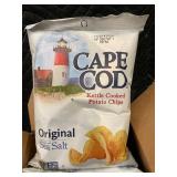 Cape Cod Original Sea Salt Kettle Cooked Potato Chips 2 oz (Lot of 6)