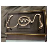 OneLine Case Ring Stand Desk Sculpture - Silver - New in Box