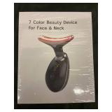 YAYIET 7 Color Beauty Device for Face & Neck - Black Vibration Facial Massager