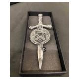 Kilt Emporium Sgian Dubh Dagger with Crest Shield in Box - Decorative Display