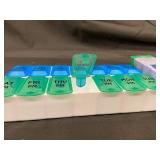 Equate XL Weekly Planner Pill Organizer - Large Compartments, Snap-Close Lids