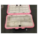 IBLX LAB Pink Jewelry Case - Multi-Compartment Plastic Organizer