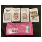 Nail Art Supplies Assortment - Press-On Nails, Nail Tips & Nail Polish Strips