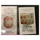 Nail Art Supplies Assortment - Press-On Nails, Nail Tips & Nail Polish Strips