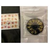 Nail Art DIY Kit Assortment (Lot of 6) - 24 PCS Nails, Decals & Foil Wheel