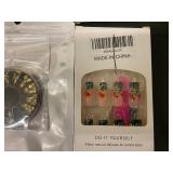 Nail Art DIY Kit Assortment (Lot of 6) - 24 PCS Nails, Decals & Foil Wheel