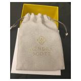 Kendra Scott Football Pendant - Orange Goldstone