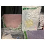 Assorted Bedding Sheet Sets - Colorful Pastel Colors in Clear Plastic Bags