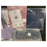 Assorted Bedding Sheet Sets - Colorful Pastel Colors in Clear Plastic Bags