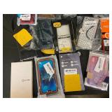 Assorted Smartphone Cases & Screen Protectors - OtterBox Symmetry, Spigen, Tempered Glass