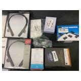 Apple AirTag 4-Pack - LG Tone Headset - HDMI & USB Cables - Electronics Accessory Bundle
