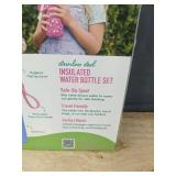 Bentgo Kids Stainless Steel Insulated Water Bottle Set 2-Pack, 14 oz - Brand New