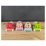 4 BeAndge Toy Car Rattles, BPA-Free - Brand New