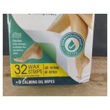 64 Stixels Wax Strips Body & Face and 16 Calming Oil Wipes - Brand New