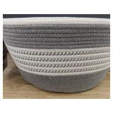 CleverMade Rope Belly Basket XL Gray & White - Brand New