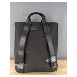 A New Day Backpack Black Faux Leather, Gold Tone Hardware - Brand New