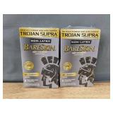 12 Trojan Supra BareSkin Non-Latex Condoms, 2 Six Packs - Brand New