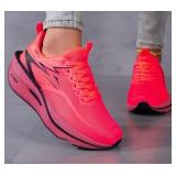 Volarpisada Pink Athletic Gym Running Shoes, Women