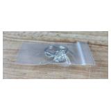 Moissanite Silver Plated Bohemian Elegant Ring, Adjustable Band Size 6/7 - Brand New