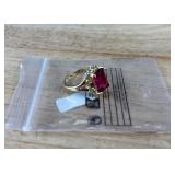 Moissanite Silver Plated Luxury Elegant Ring, Size 8 - Brand New