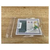 Silver Plated Green Moissanite French Luxury Style Design Ring, Size 8 - Brand New