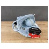 Franklin Light Blue Tee-Ball Glove & Rubber Ball, 9 in Right-Hand Throw - Brand New