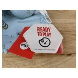 Franklin Light Blue Tee-Ball Glove & Rubber Ball, 9 in Right-Hand Throw - Brand New