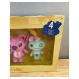 Disney Stitch Plush 4 Stuffed Animal Collector Set $40 Retail - Brand New